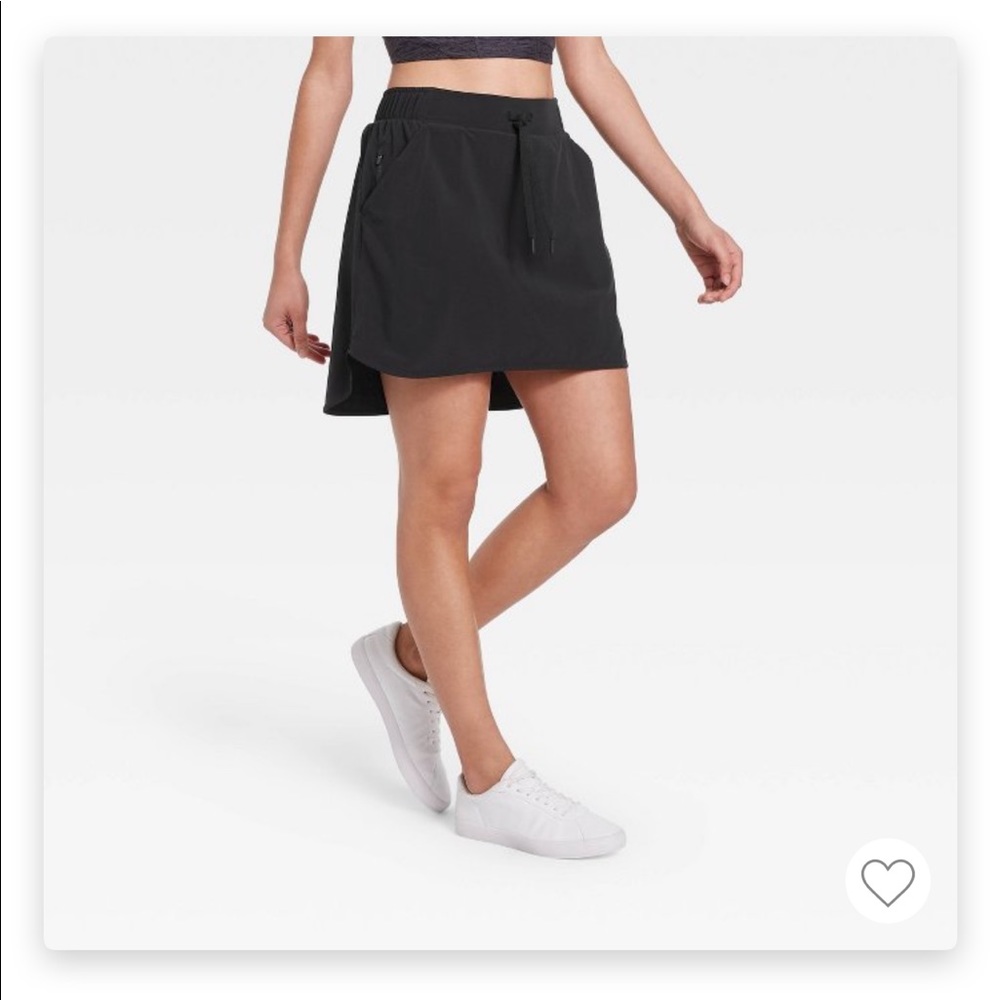 Women's Stretch Woven Skort Black Size Small